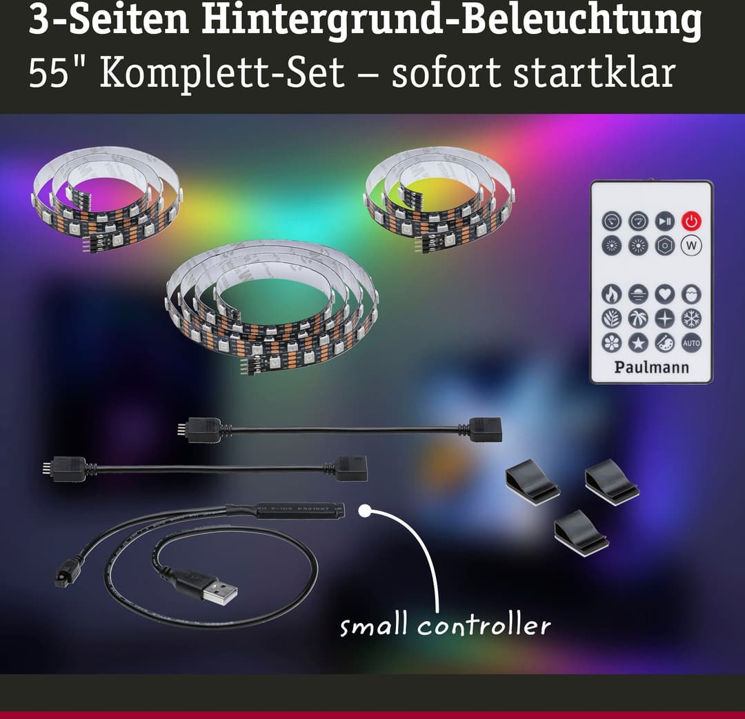Paulmann USB LED Strip | Schwarz