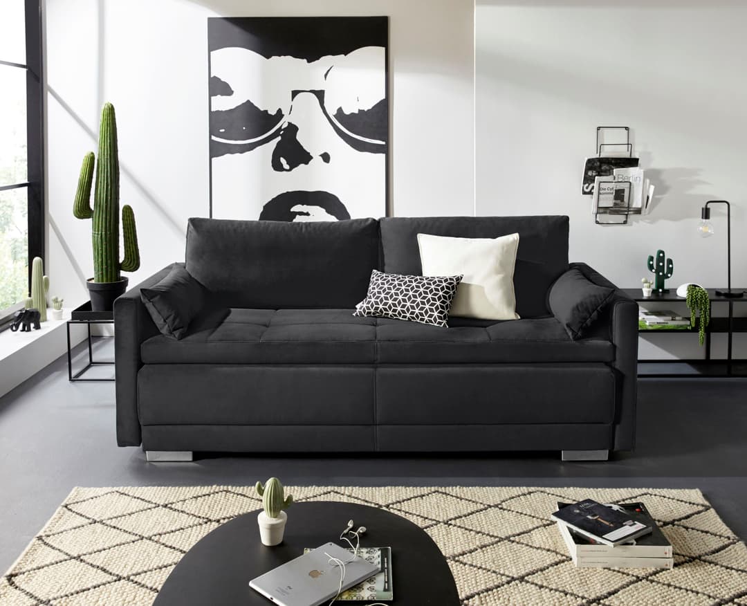 OTTO home Schlafsofa Berlin | Schwarz