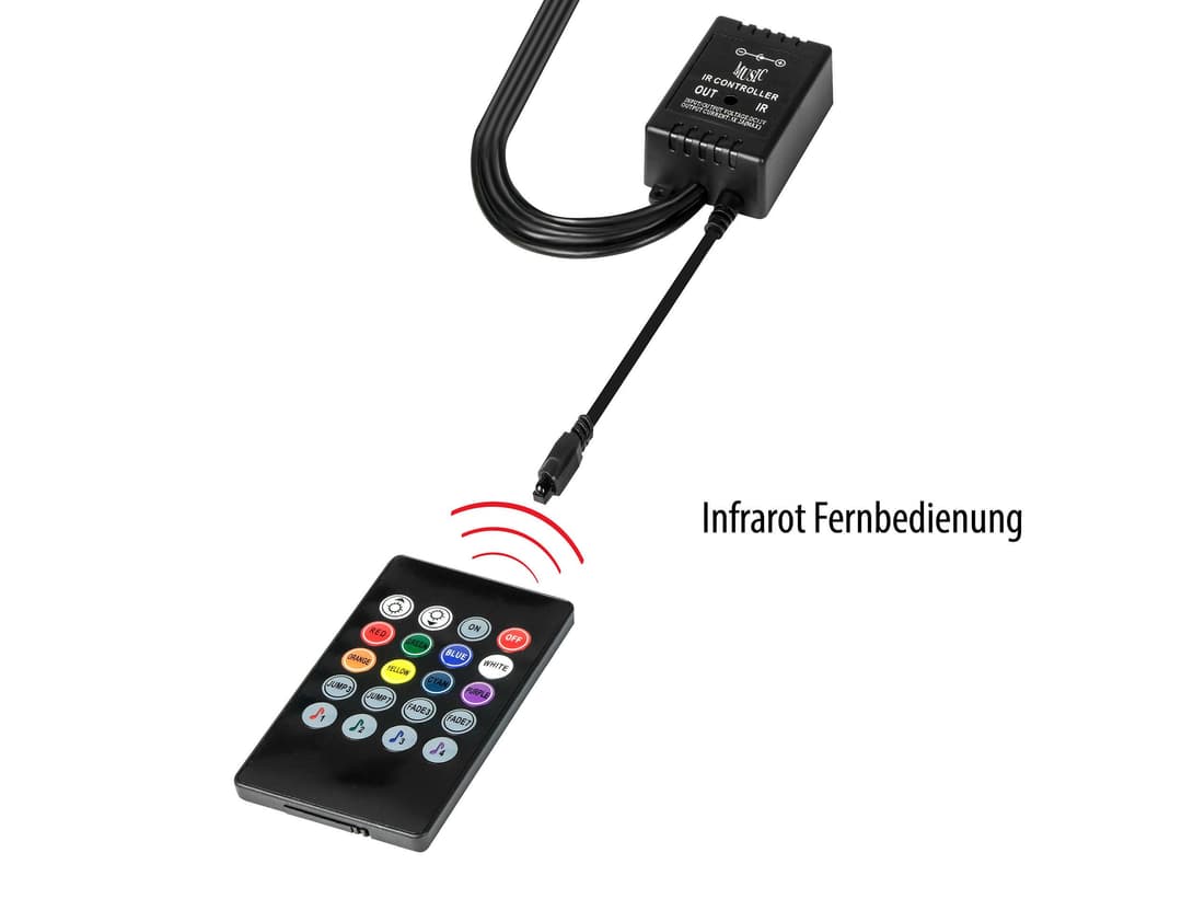 EUFAB LED Lichtleiste | Schwarz