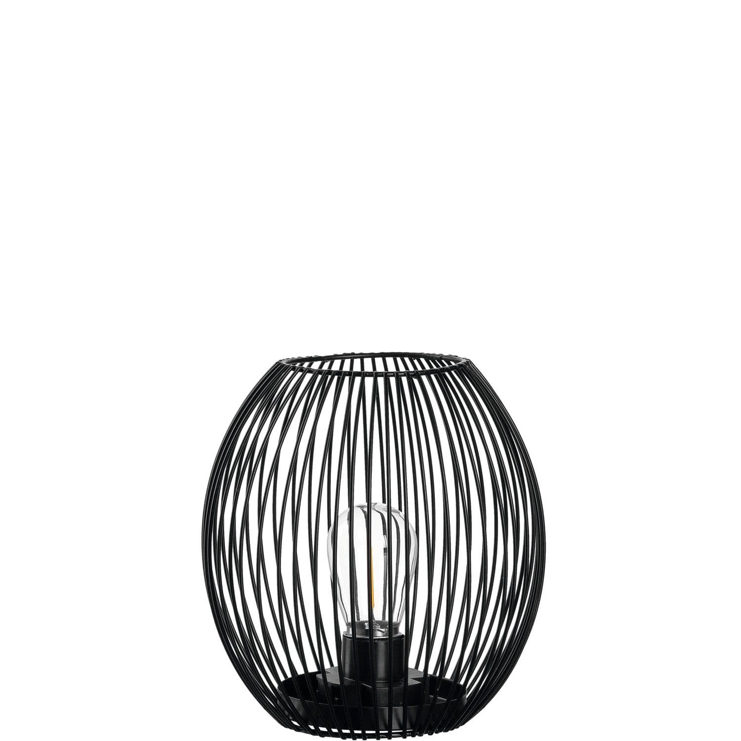 LEONARDO LED Tischleuchte Laterne CASOLARE | Schwarz