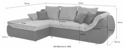Home affaire Ecksofa Imola | Grau
