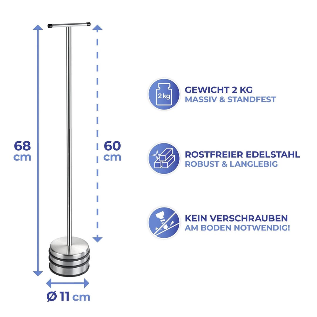 Wenko Türstopper Modell Big Boy | Silber