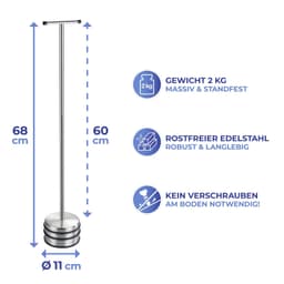 Wenko Türstopper Modell Big Boy | Silber