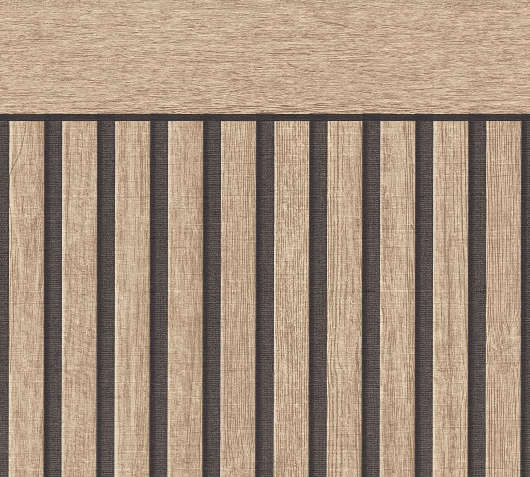 living walls Vliestapete Wallpanel | Braun