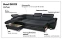 COTTA Ecksofa Driver L-Form | Schwarz 3