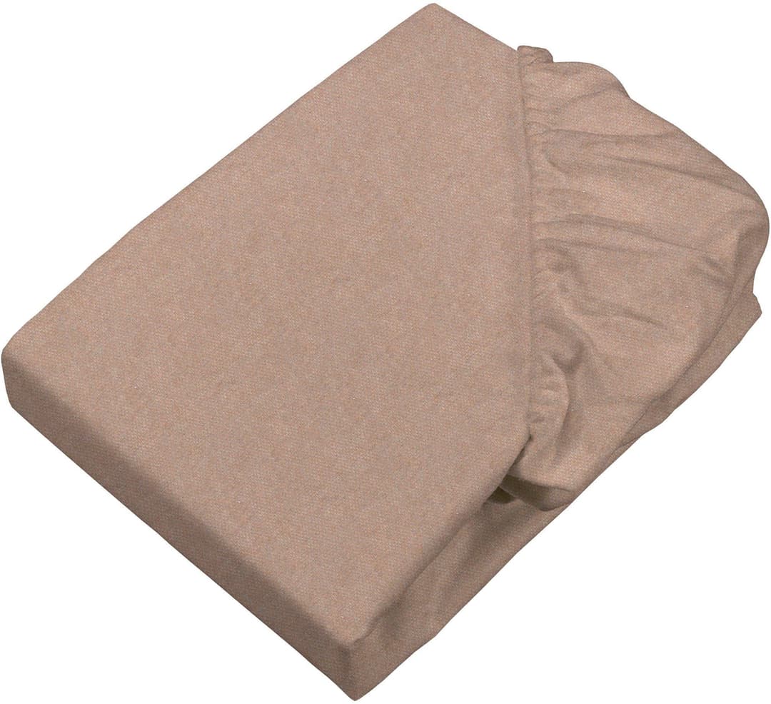 SETEX Bettlaken Feinbiber Melange Spannbetttuch | Beige
