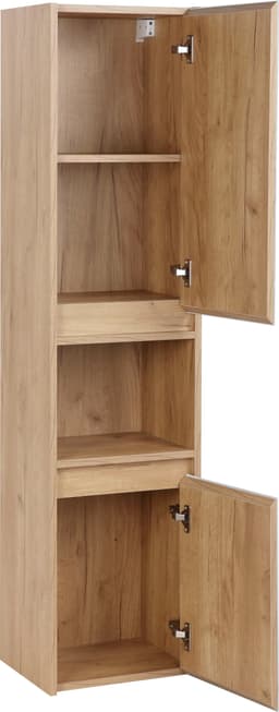 welltime Hochschrank Torun Badezimmerschrank | Weiß