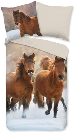 good morning Kinderbettwäsche Ponies | Mehrfarbig