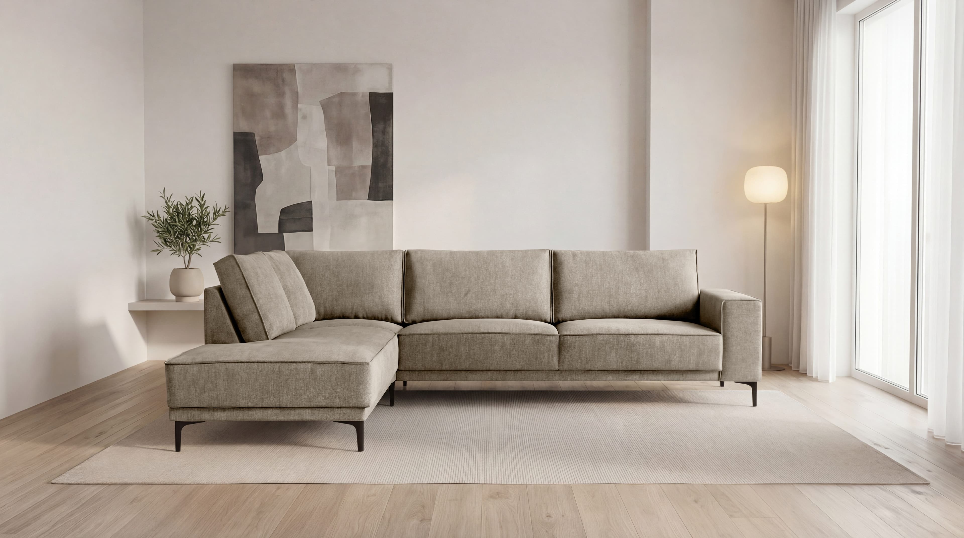 OTTO home Ecksofa OLAND L-Form | Beige