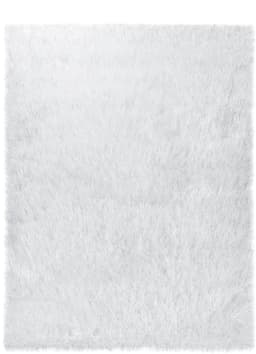 Paco Home Hochflor-Teppich Glamour 300 | Weiß
