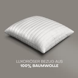 John Cotton Baumwollkissen Magicline | Weiß