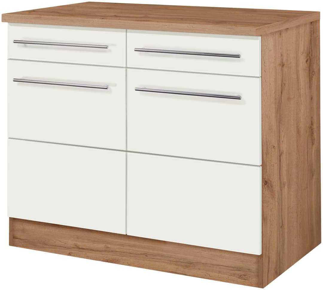 KOCHSTATION Unterschrank KS-Wien | Holztöne