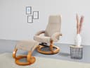 Home affaire Relaxsessel mit Hocker PARIS | Beige
