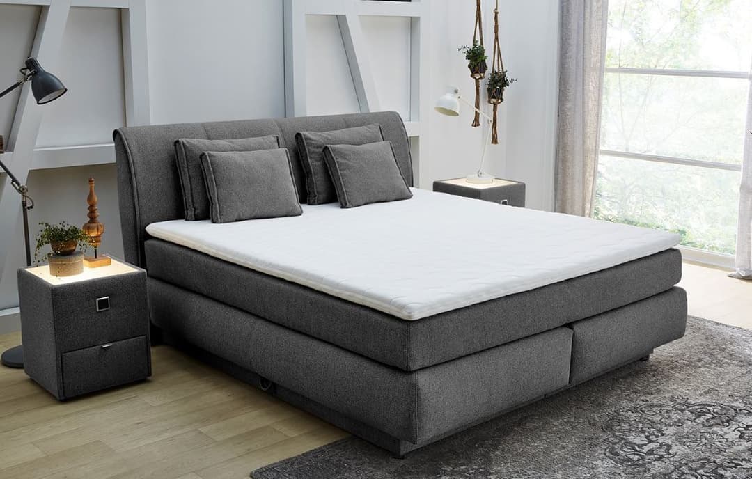 Jockenhöfer Gruppe Boxspringbett Carla | Grau