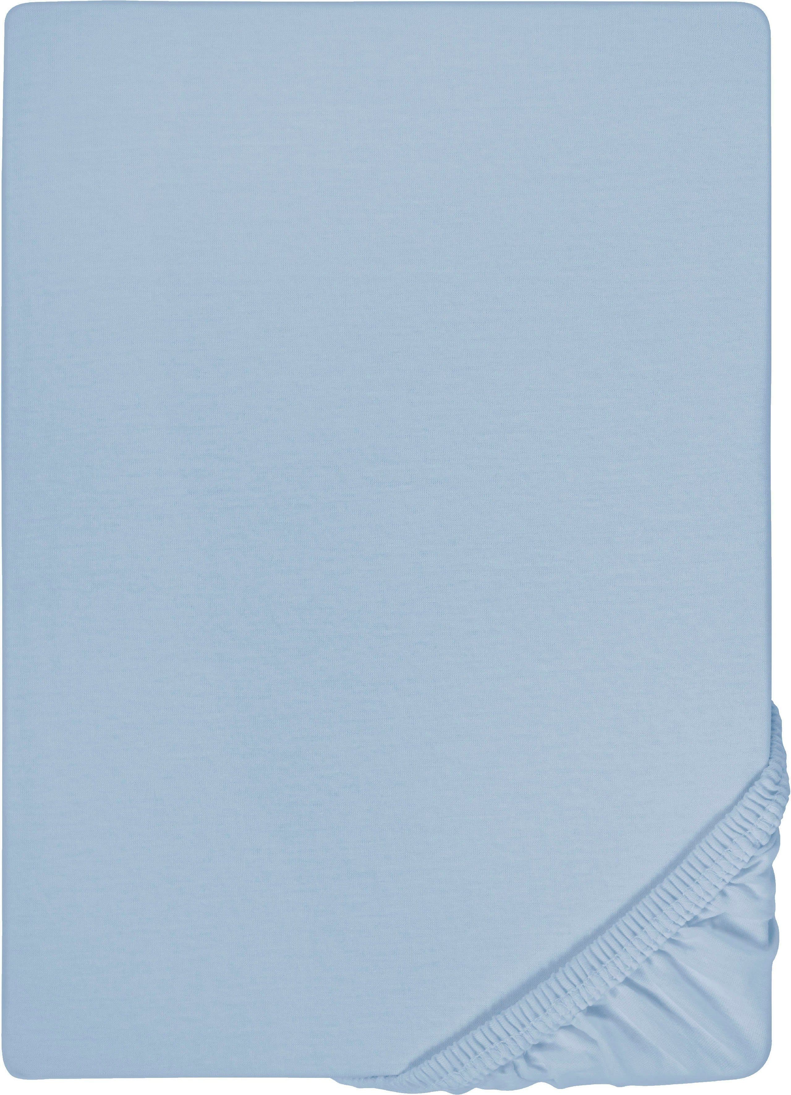 Biberna Spannbettlaken THEA | Blau