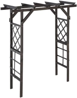 Promadino Rosenbogen Pergola Ben | Schwarz