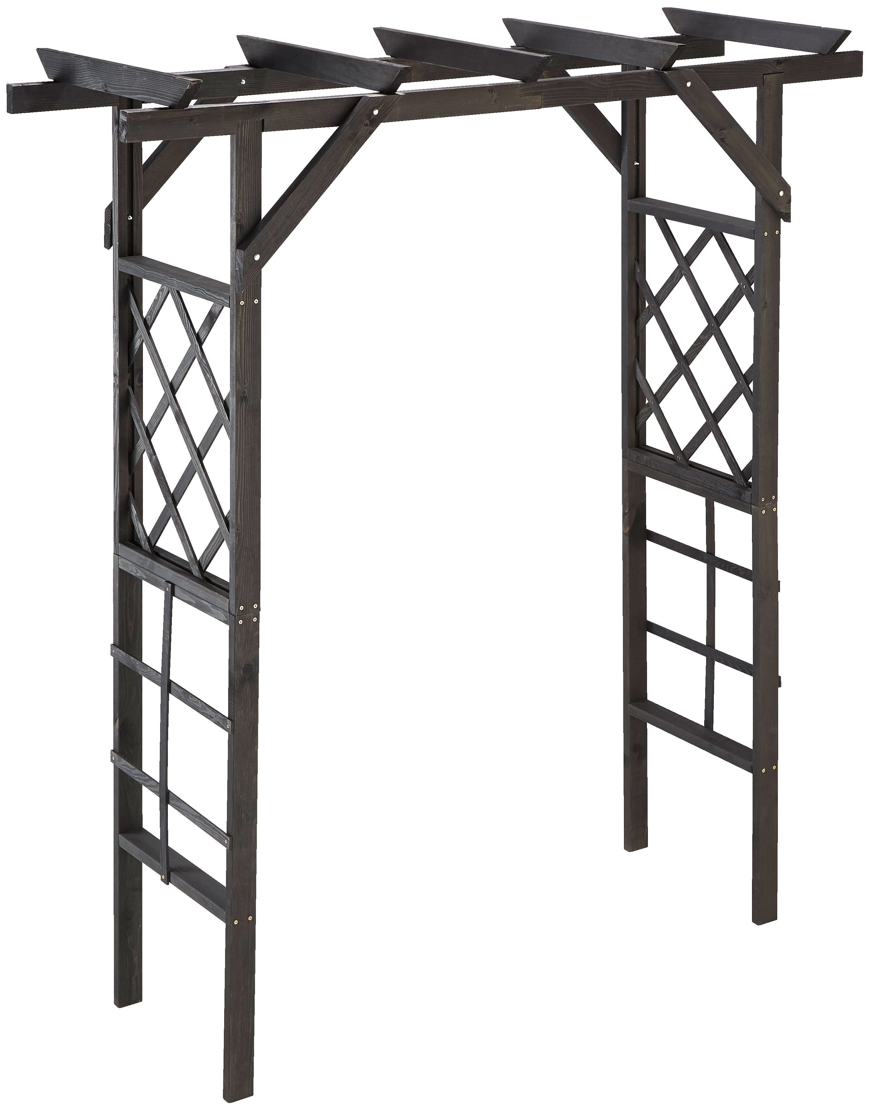 Promadino Rosenbogen Pergola Ben | Schwarz