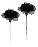 Kunstblume Amaryllis 2er Set | Schwarz