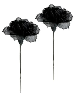 Kunstblume Amaryllis 2er Set | Schwarz