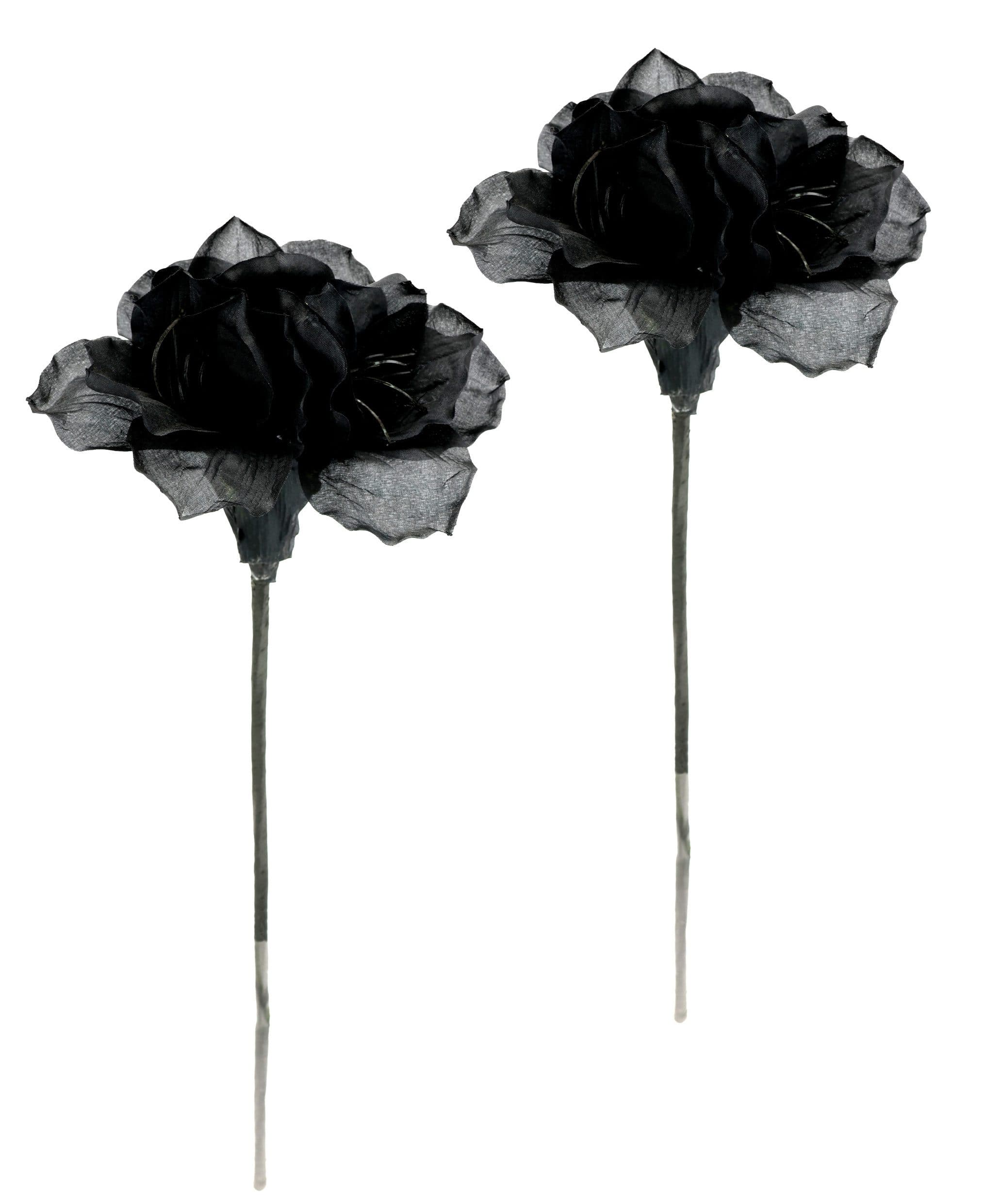 Kunstblume Amaryllis 2er Set | Schwarz