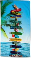 good morning Strandtuch Beach Sign | Mehrfarbig 2