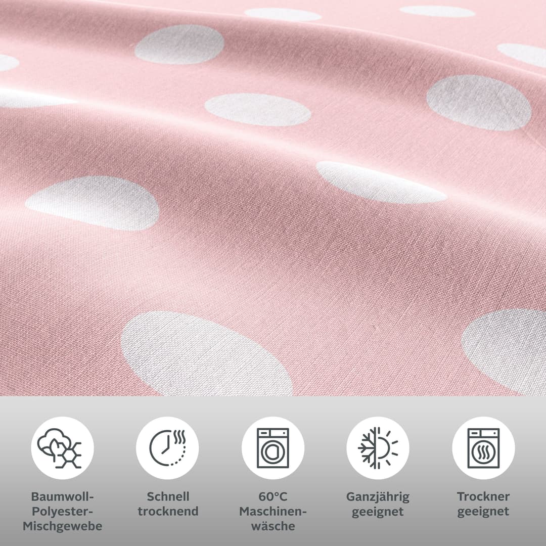 OTTO home Wendebettwäsche Dots | Rosa