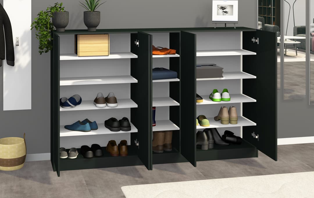 borchardt Möbel Schuhschrank Vaasa | Schwarz
