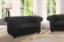 Home affaire Chesterfield-Sofa Duc 2-Sitzer | Grau