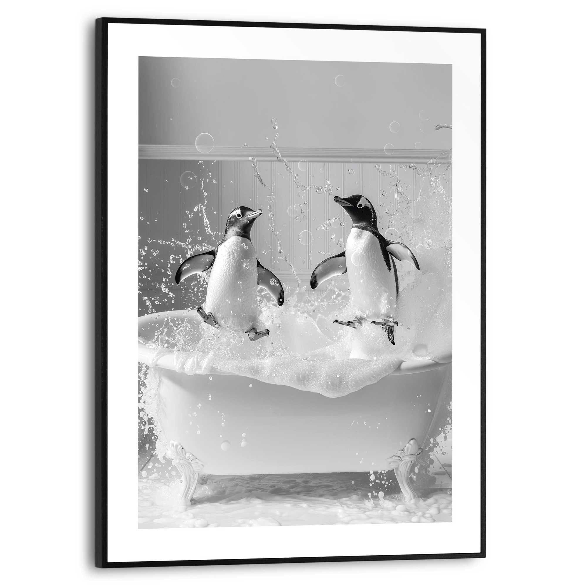 Reinders! Poster Penguin Splash | Schwarz