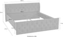 ATLANTIC home collection Polsterbett TAMINA | Grau 5