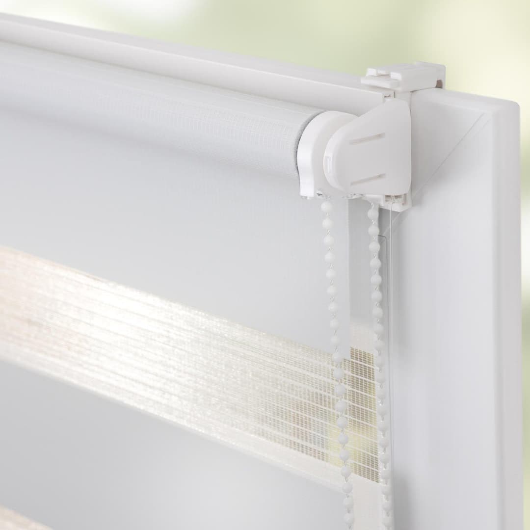 LICHTBLICK ORIGINAL Doppelrollo Duo Rollo Klemmfix | Weiß