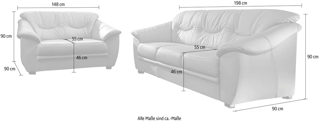 sit&more Polstergarnitur Savona | Braun