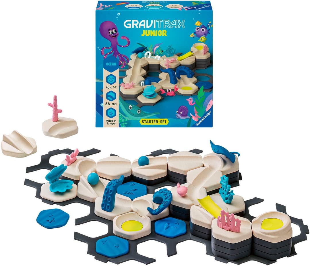 Ravensburger GraviTrax Junior Starter-Set S Ocean | Mehrfarbig