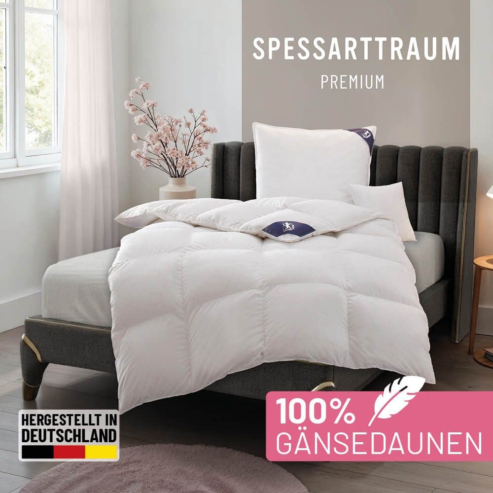 SPESSARTTRAUM Gänsedaunenbettdecke Premium**** | Weiß