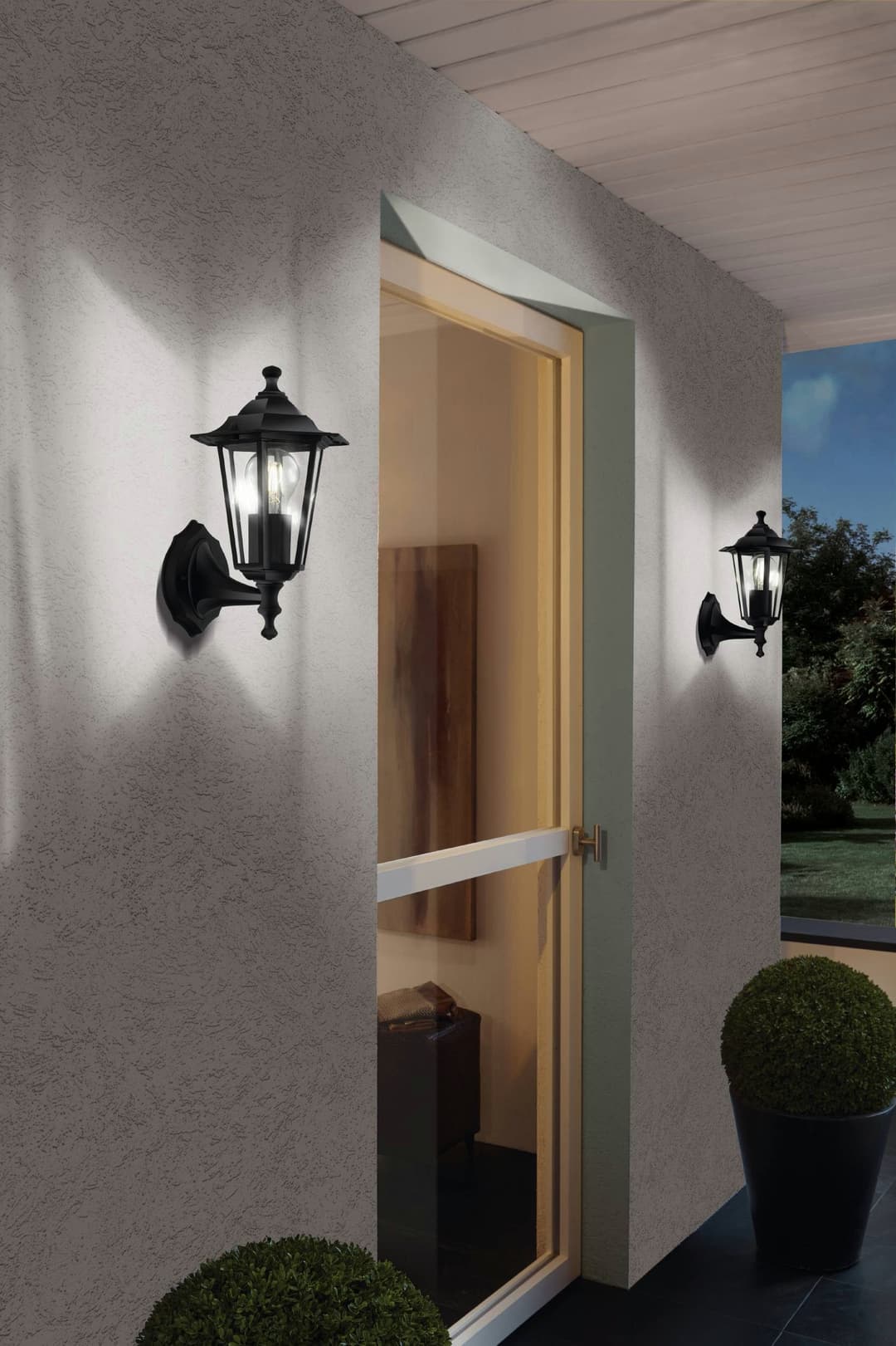 EGLO LED Wandleuchte Laterna 4 | Schwarz