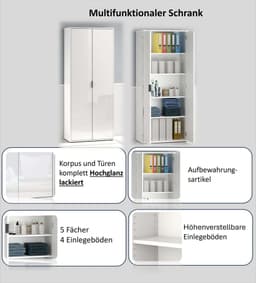 Home affaire Mehrzweckschrank JOLLY | Weiß