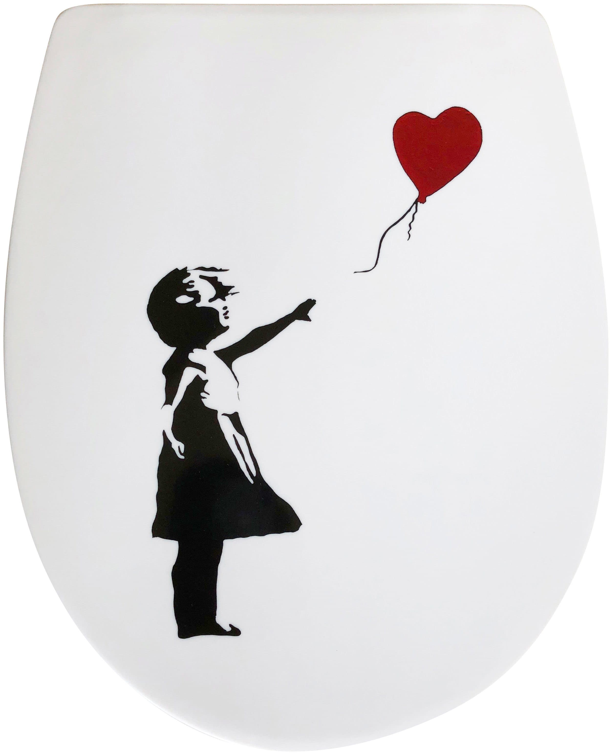 ADOB WC-Sitz Roter Ballon | Mehrfarbig