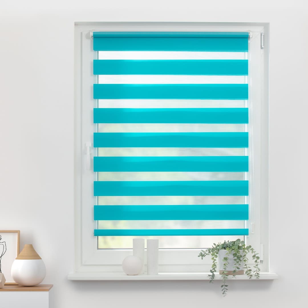 Doppelrollo Duo Rollo Klemmfix | Blau