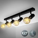 B.K.Licht LED Deckenspots | Schwarz 2