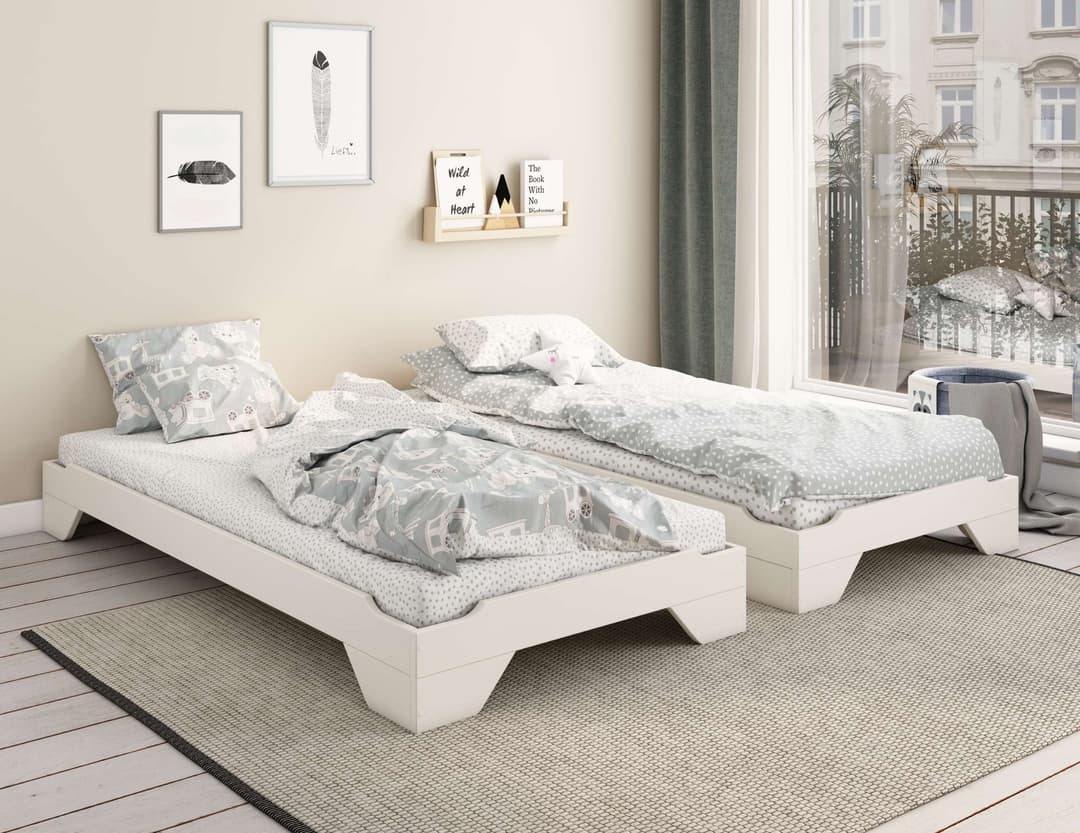 OTTO home Massivholzbett Melwine | Weiß