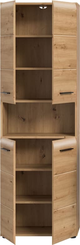 welltime Stauraumschrank FLORENZ | Holztöne