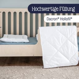 Julius Zöllner Ganzjahresbettdecke + Kopfkissen Hygienika | Weiß