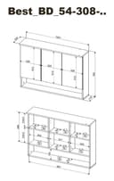 BASIC by Balculina Spiegelschrank Best | Holztöne 2