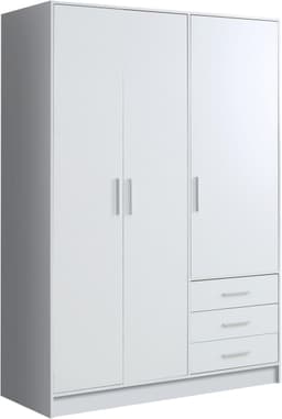 FORTE Kleiderschrank Jupiter | Weiß