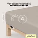 Schlafgut Spannbettlaken EASY JERSEY ELASTHAN | Beige