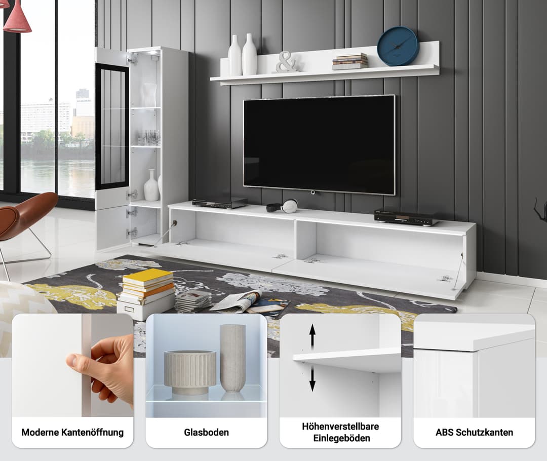 Home affaire Wohnwand VERA I | Braun