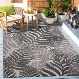 Sanat Teppich Floral Outdoor | Grau