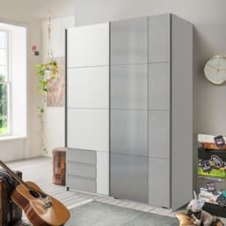 Wimex Schwebetürenschrank Emden | Weiß