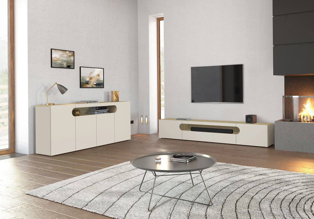 Home affaire Lowboard REAL TV-Möbel | Weiß