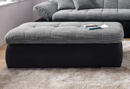 DOMO collection Polsterhocker Moric | Schwarz